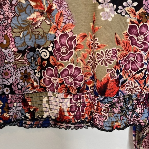 Daytrip Y2K Mixed Floral Long Sleeve Blouse – Size Large – Boho Vibes - Picture 4 of 7